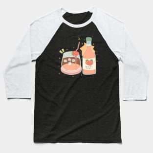 Japanese Strawberry Drink Baseball T-Shirt